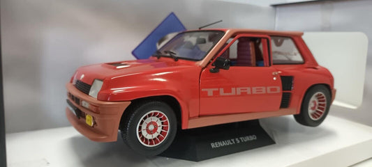 Renault 5 Turbo Rouge Grenade Rosso 1981 Solido 1:18 Usato + Box 1/18