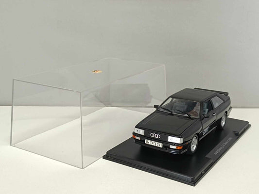 Audi Quattro 2.li Turbo 4 Nero Black 1986 Edicola Leo Models 1:24 Usato + Teca