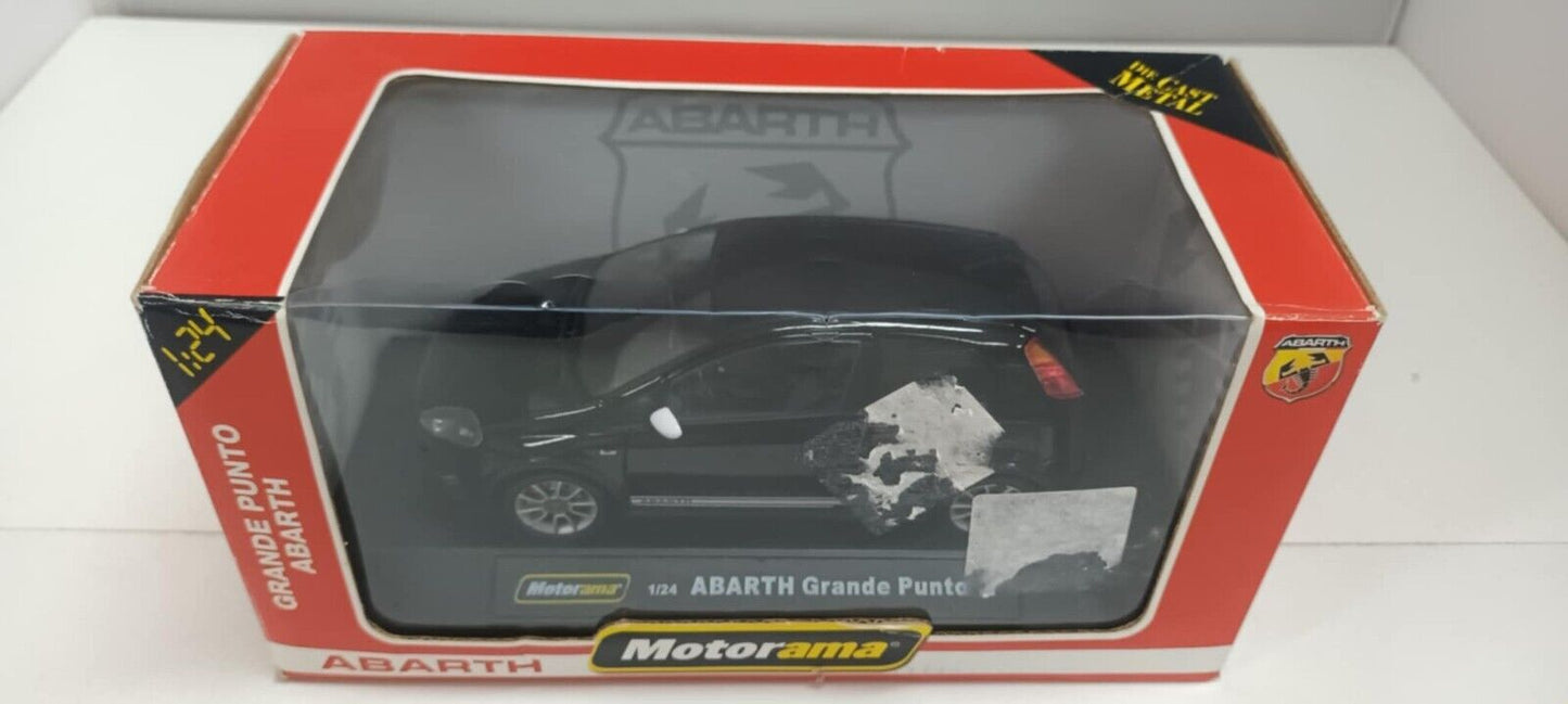 Fiat Abarth Grande Punto Nero Black Motorama 1:24 Usato + Box 1/24 Very Rare 