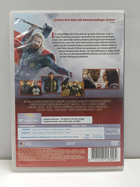 Thor The Dark Kingdom 2013 DVD Deutsch Usato Edizione Tedesca Audio Italiano