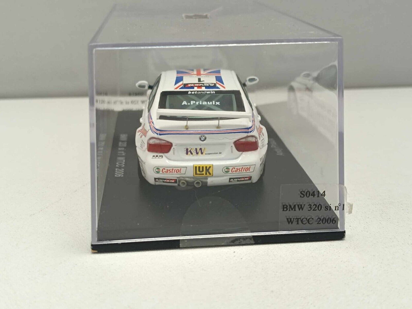 BMW 320 si #1 WTCC 2006 Andy Priaulx - Spark Model 1:43 Usato in box