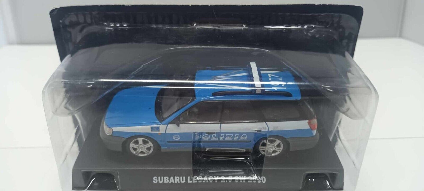 Subaru Legacy 2.5 SW 2000 Polizia Italiana Edicola Deagostini 1:43 Usato Blister