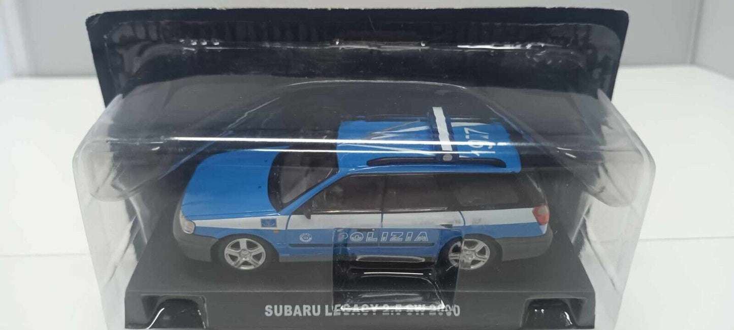 Subaru Legacy 2.5 SW 2000 Polizia Italiana Edicola Deagostini 1:43 Usato Blister