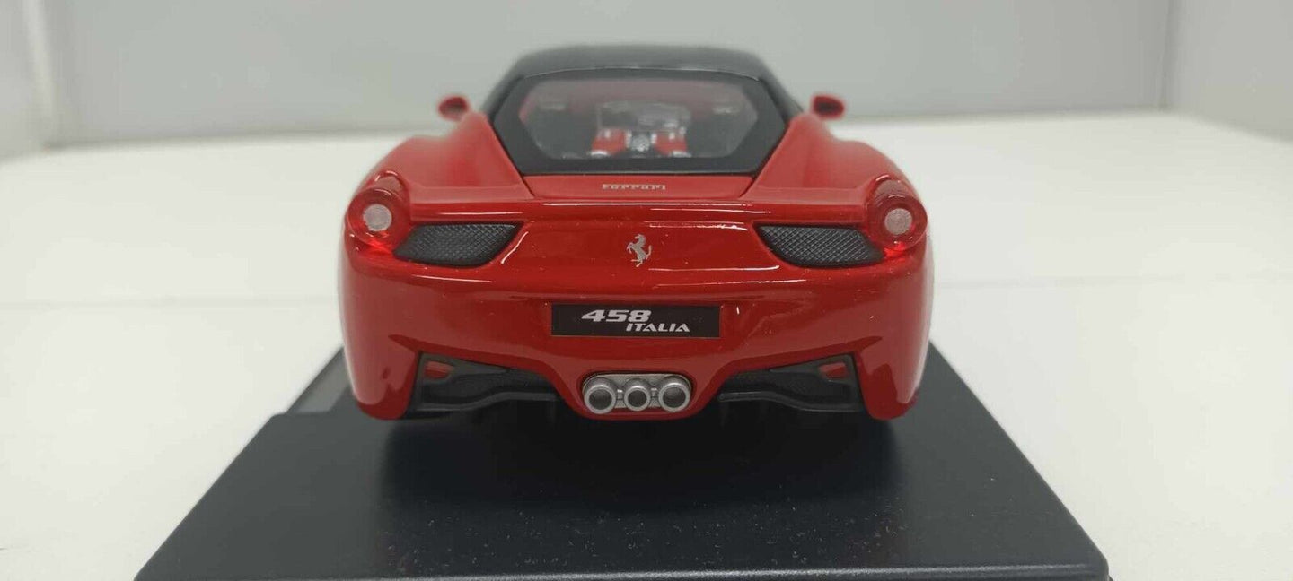 Ferrari 458 Italia 2009 Edicola / Burago Red 1:24 Ferrari Collection Usato