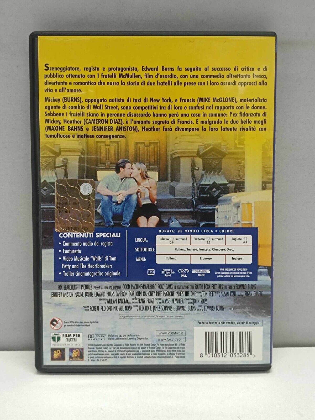 Il Senso Dell'amore She's The One Film DVD Italiano Ita Usato Cameron Diaz