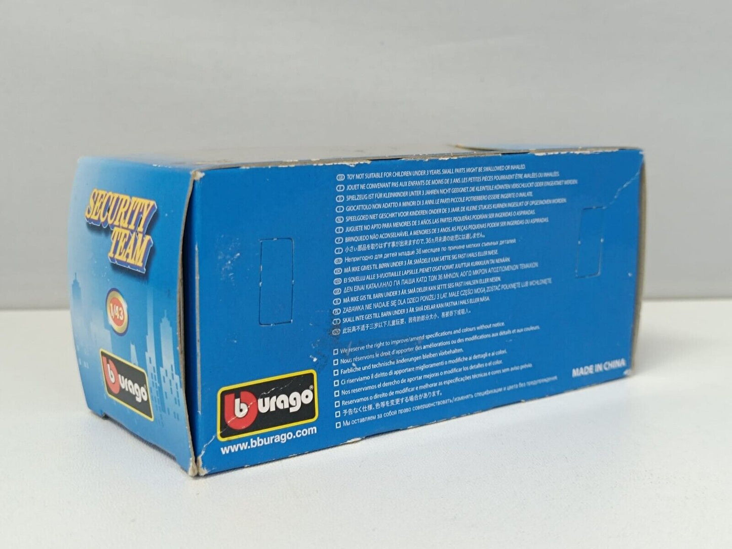 Land Rover Freelander Polizia 051 Burago 1/43 Security Team Usato Box Originale
