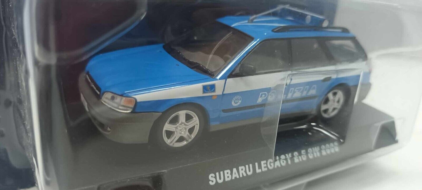 Subaru Legacy 2.5 SW 2000 Polizia Italiana Edicola Deagostini 1:43 Usato Blister