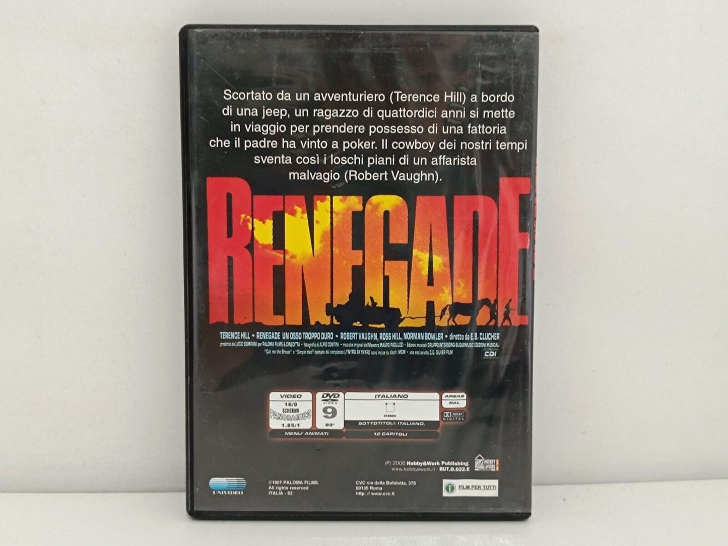 Renegade Un Osso Troppo Duro FIlm DVD Usato Italiano Terence Hill