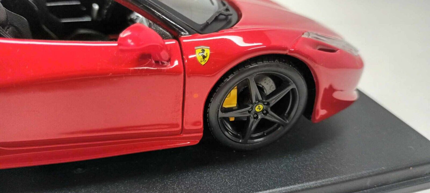 Ferrari 458 Italia 2009 Edicola / Burago Red 1:24 Ferrari Collection Usato