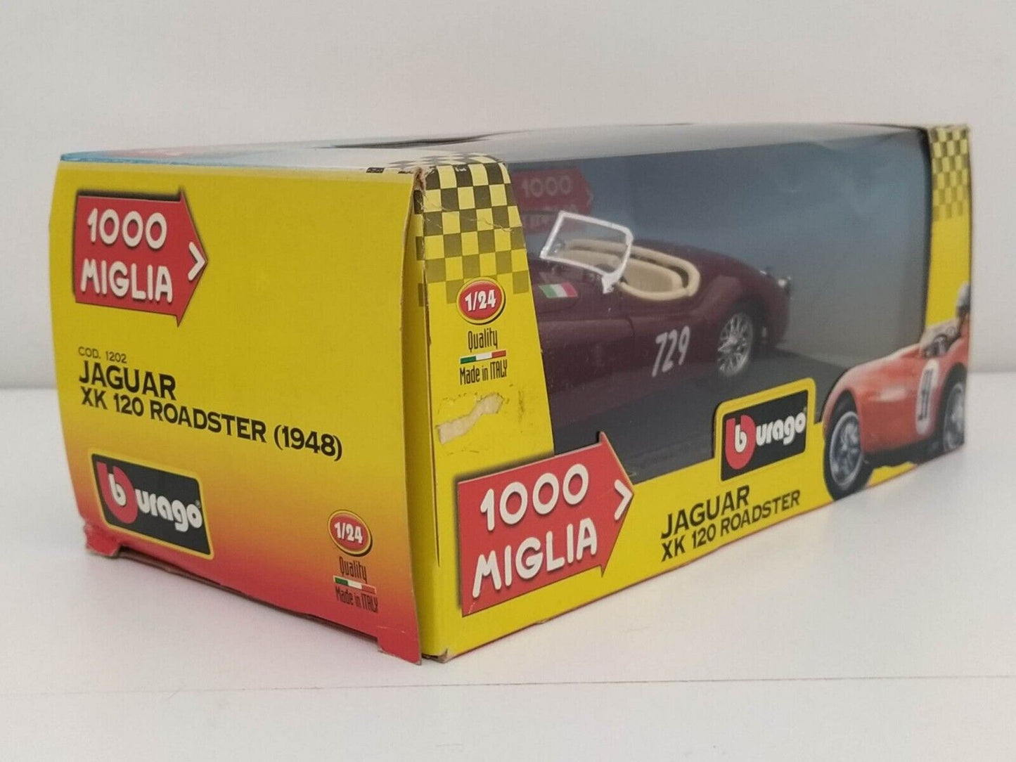 Burago Jaguar XK 120 Roadster 1948 1000 Miglia 1:24 GM Shop