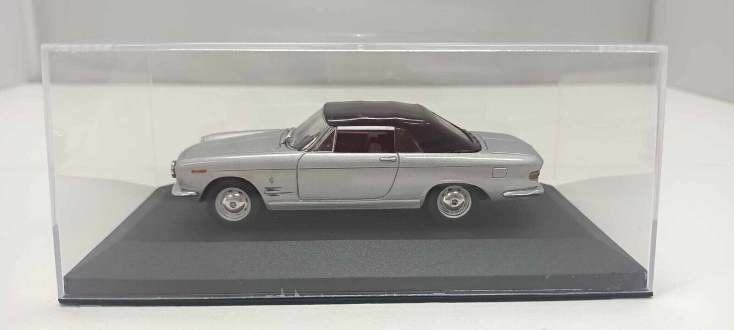 Fiat 2300 S Cabriolet Starline Models 1:43 Silver Usato + Teca + Basetta