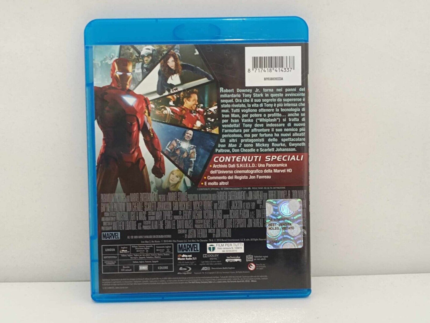 Iron Man Trilogia / Iron Man 2 / Iron Man 3 Blu Ray Ita Usato GM Shop