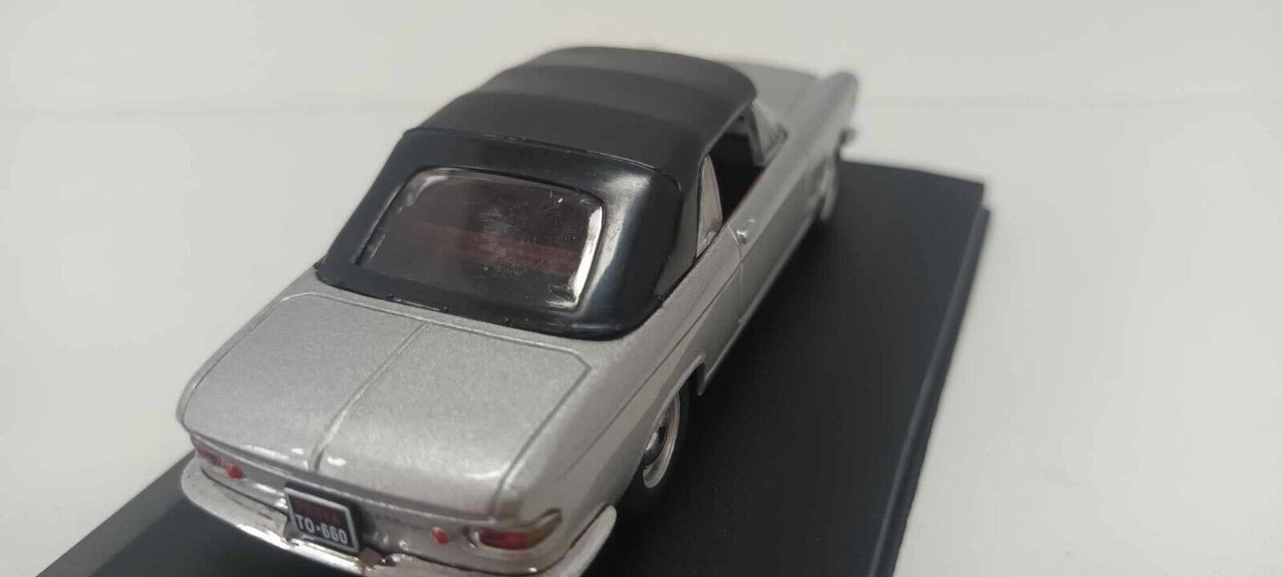 Fiat 2300 S Cabriolet Starline Models 1:43 Silver Usato + Teca + Basetta