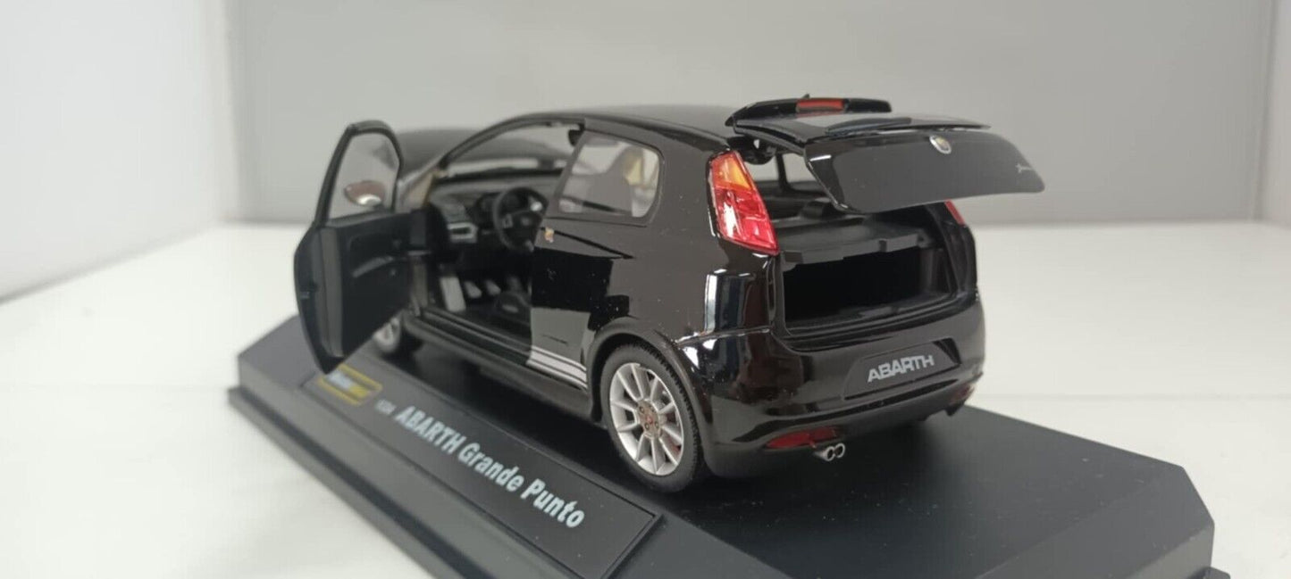 Fiat Abarth Grande Punto Nero Black Motorama 1:24 Usato + Box 1/24 Very Rare 