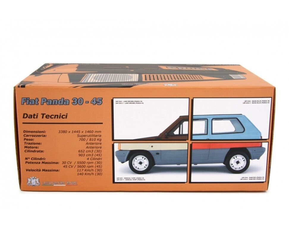 Fiat Panda 30 - 1980 Avorio Senegal Laudoracing 1:18 Nuovo Edizione Limitata