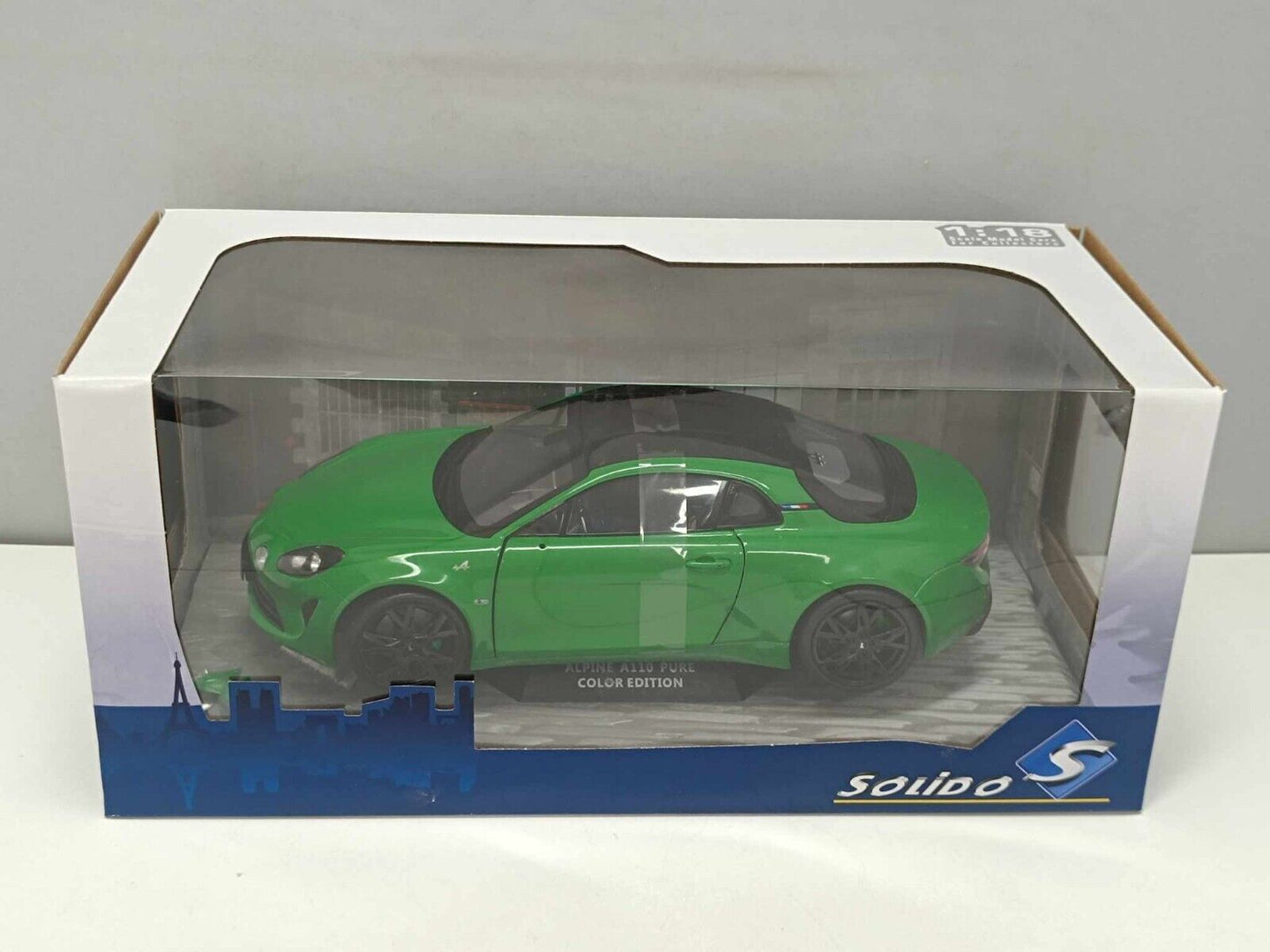 Renault Alpine A110 Pure Vert Jardin Verde Green 2021 Solido 1:18 Nuovo