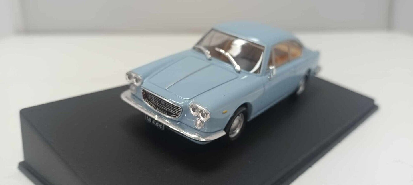 Lancia Flavia Coupé 1961 Azzurro Edicola Deagostini 1:43 Usato + Teca + Basetta