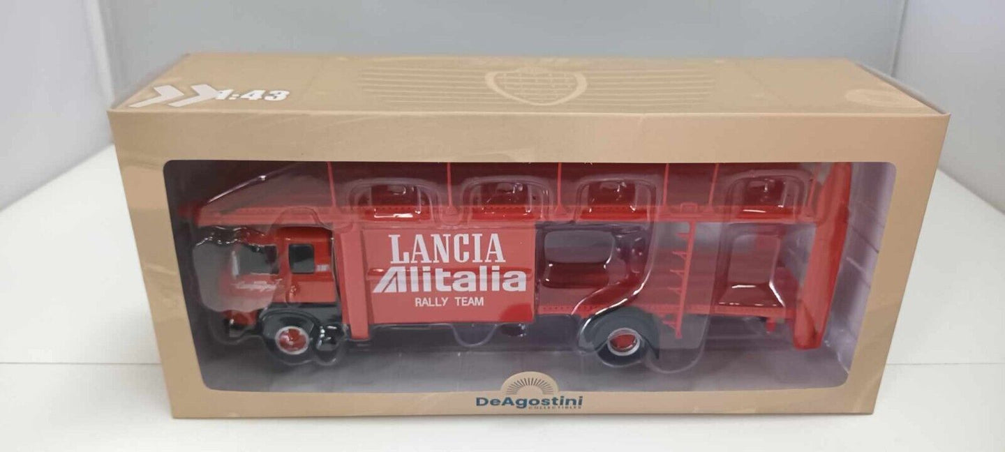 Fiat 673 N Camion Bisarca 1969 Deagostini Lancia Alitalia Rally Team 1:43 Nuovo