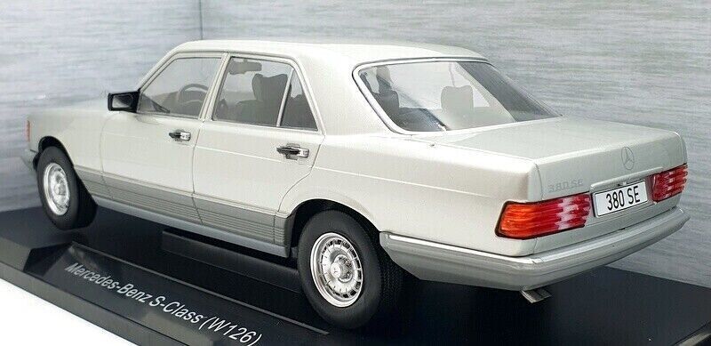 Mercedes Benz S-Class (W126) Modelcar Group MCG 1/18 Silver Nuovo GM Shop