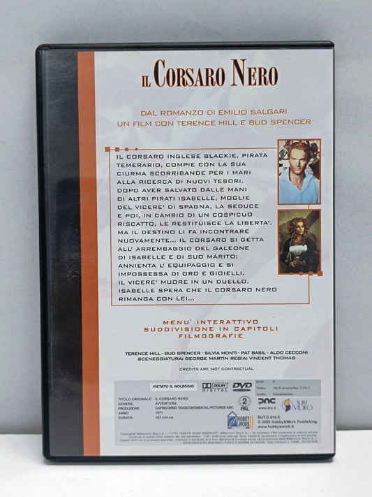Il Corsaro Nero Film DVD Usato Italiano Bud Spencer Terence Hill