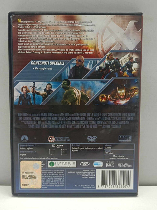 The Avengers Film DVD Italiano Ita Usato Marvel Scarlett Johansson Chris Evans