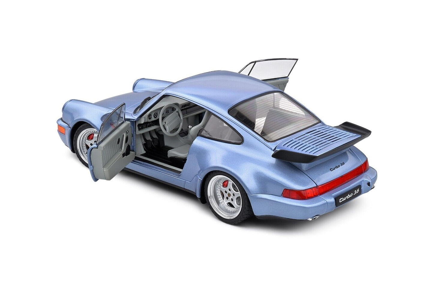 Porsche 911 - 964 Turbo 1990 Blu Horizon Blue Metallizzato Solido 1:18 Nuovo
