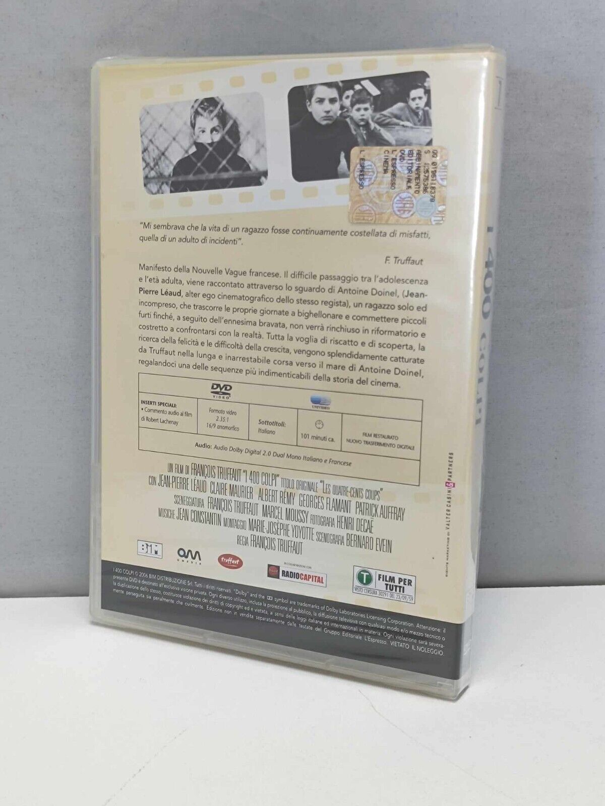 I 400 Colpi Film DVD Italiano Ita Nuovo Francois Truffaut La Cineteca L'Espresso