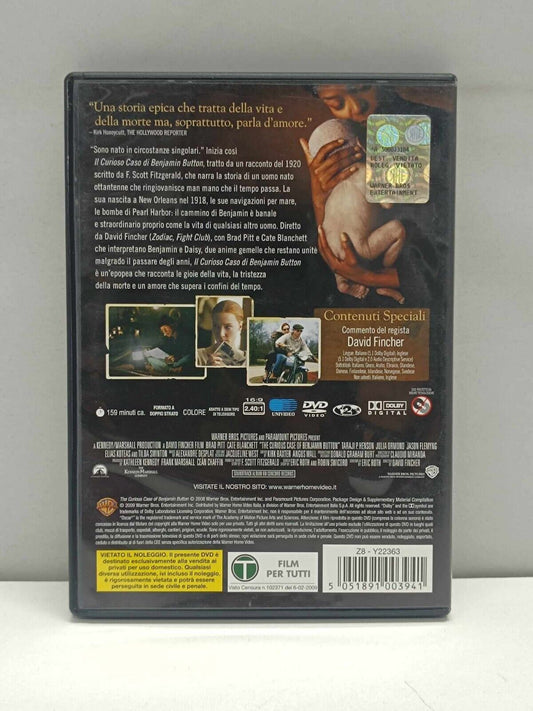 Il Curioso Caso Di Benjamin Button Film DVD Italiano Ita Usato Brad Pitt