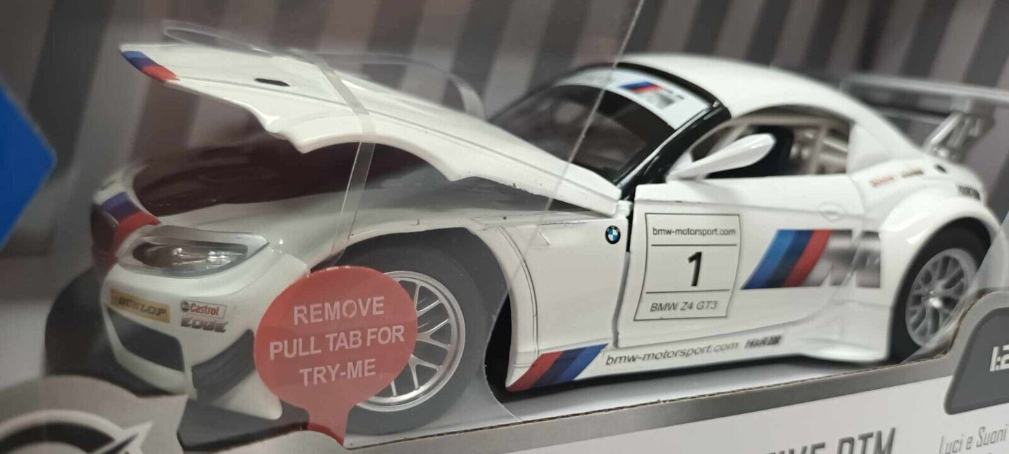 BMW Z4 GT3 Silver Wheel Auto Sportive DTM 1:24 Nuovo 1/24