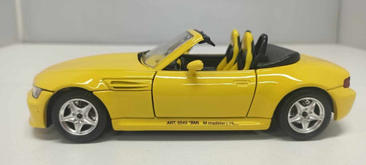 BMW Z3 M Roadster 1996 Giallo Yellow Burago Made In Italy 1:24 Usato 1/24
