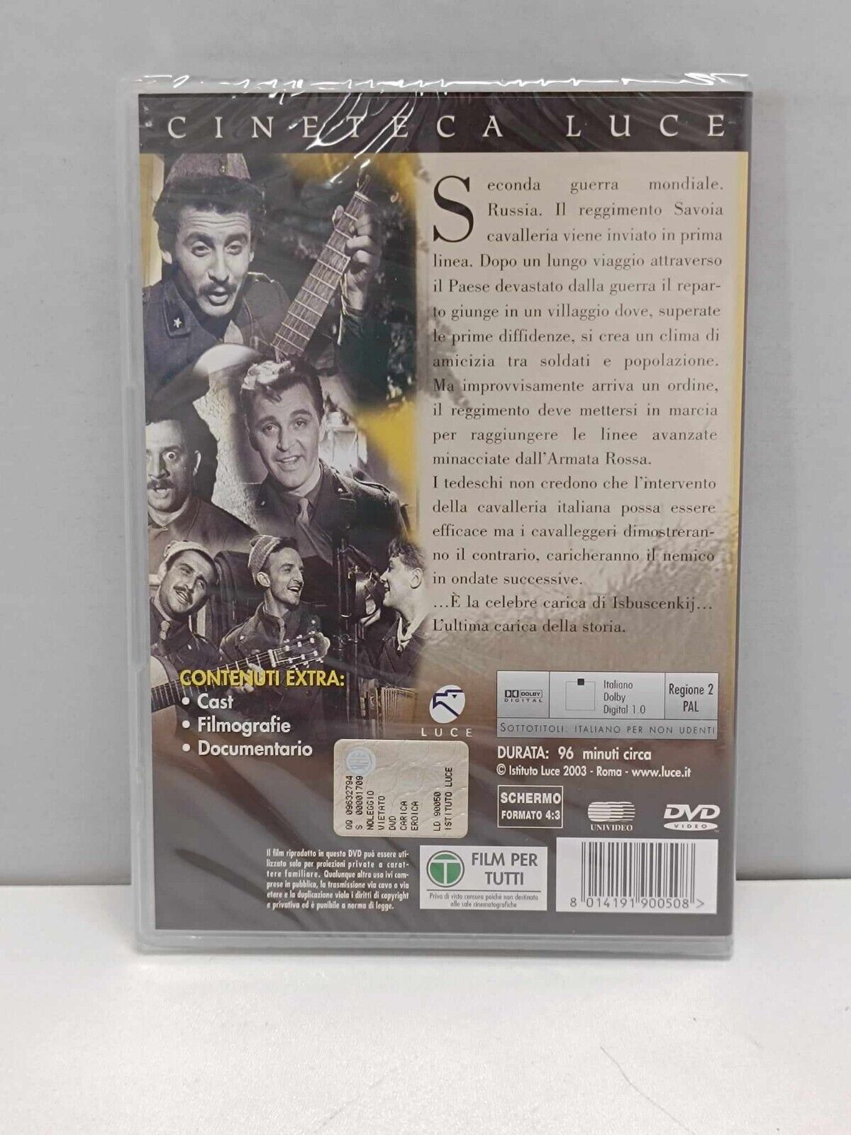 Carica Eroica Film Documentario DVD Italiano Nuovo Cineteca Luce Fuori Catalogo 