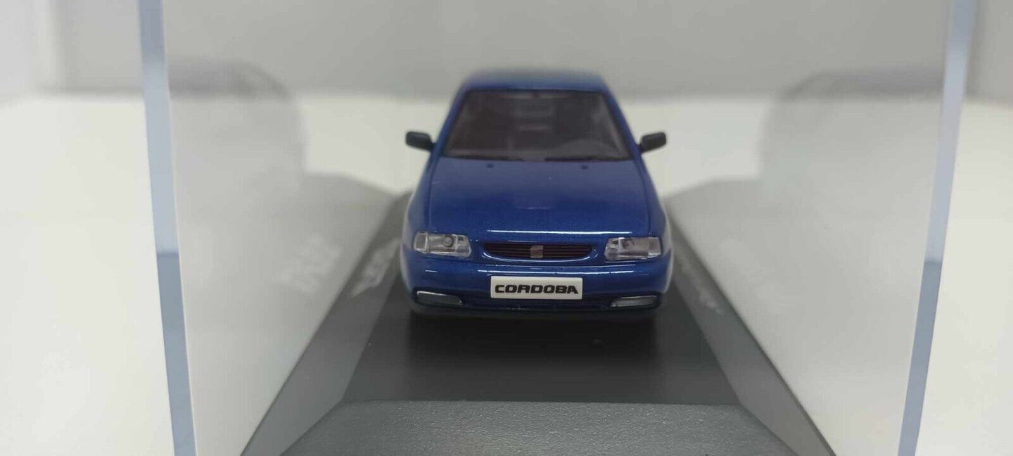 Seat Cordoba SX 1999 Herpa Seat Collection 1:43 Blu Metallizzato Usato + Teca