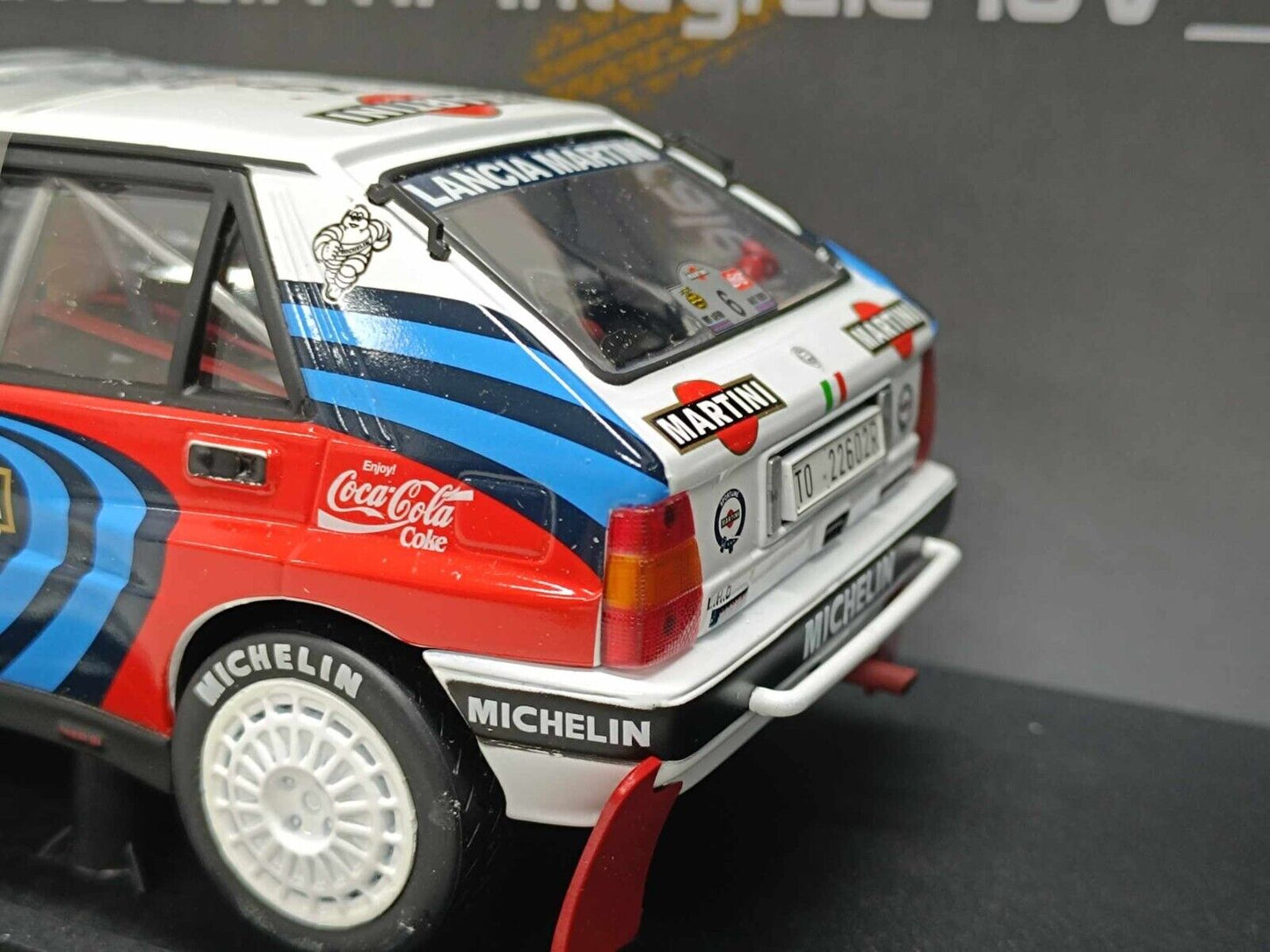 Lancia Delta HF Integrale 16v Winner 1991 Safari Kenya Kankkunen Sun Star 1:18