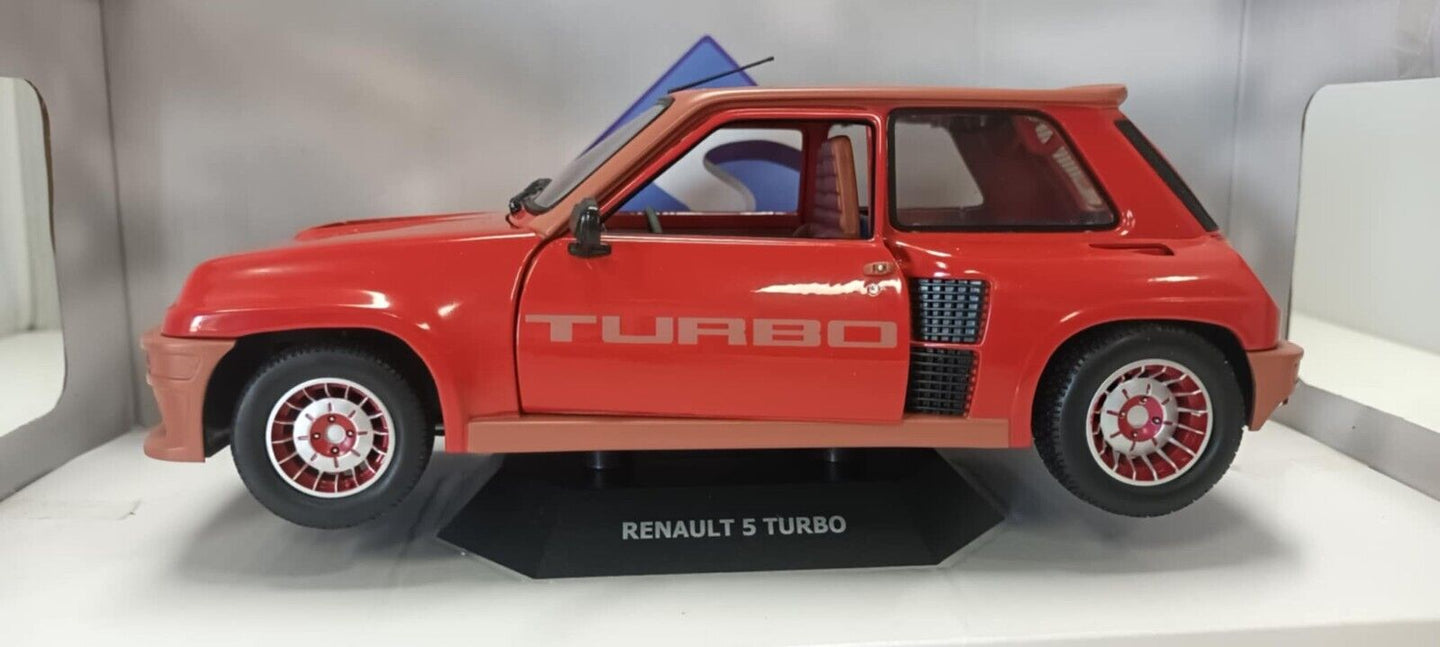 Renault 5 Turbo Rouge Grenade Rosso 1981 Solido 1:18 Usato + Box 1/18