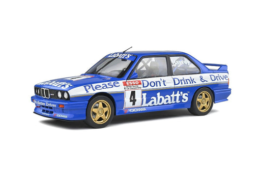 BMW E30 M3 BTCC 1991 Harvey #4 Livrea Labatt's Solido 1:18 Nuovo 1/18