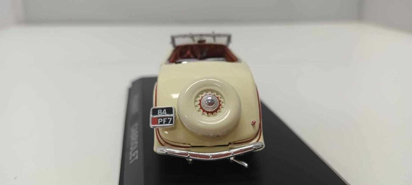 Peugeot 401 Eclipse Cabriolet 1935 Norev 1:43 Cream Crema Usato + Teca