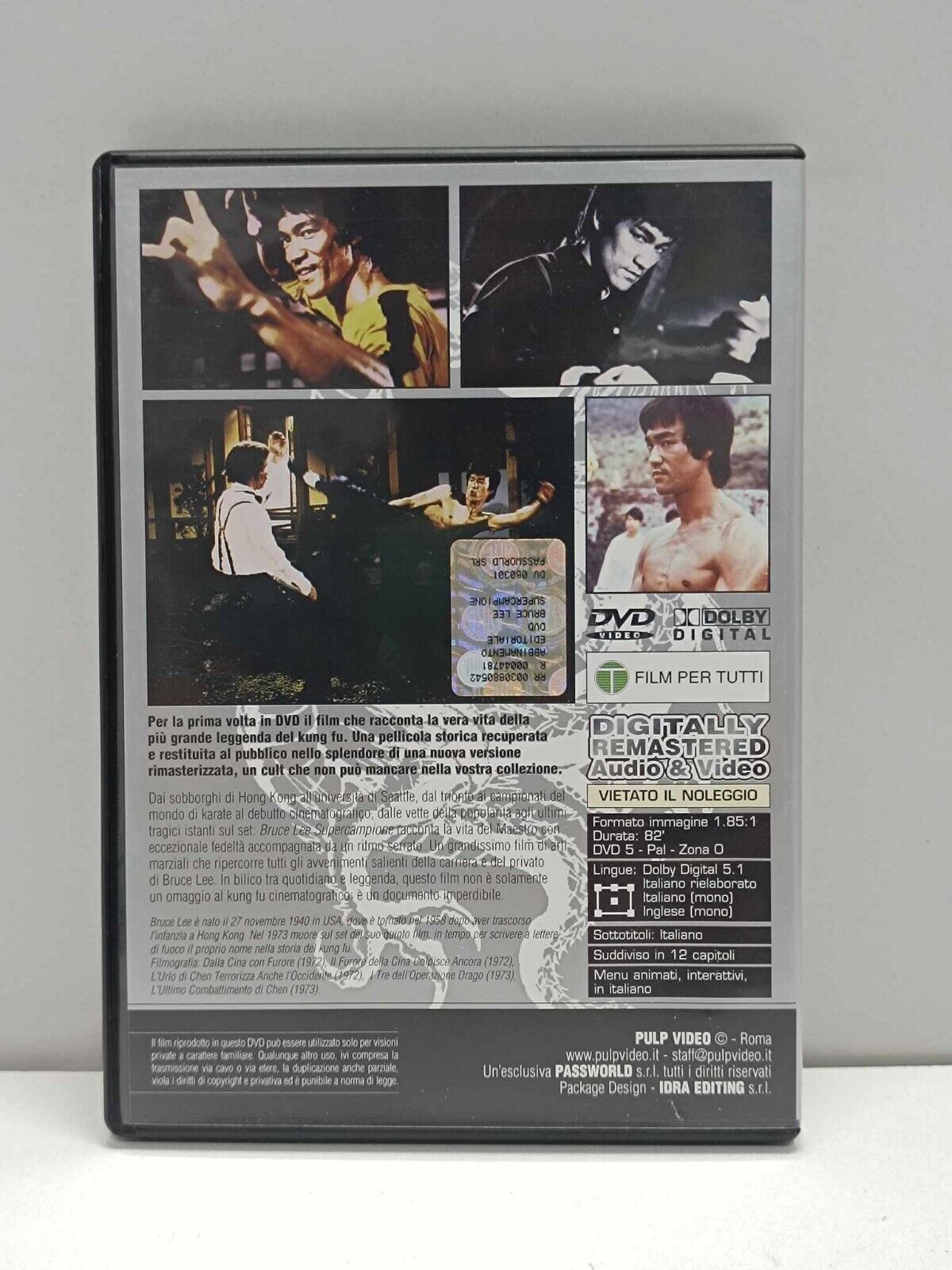 Bruce Lee Lotto 3 Film DVD Italiano Usato The Legend Supercampione Chen