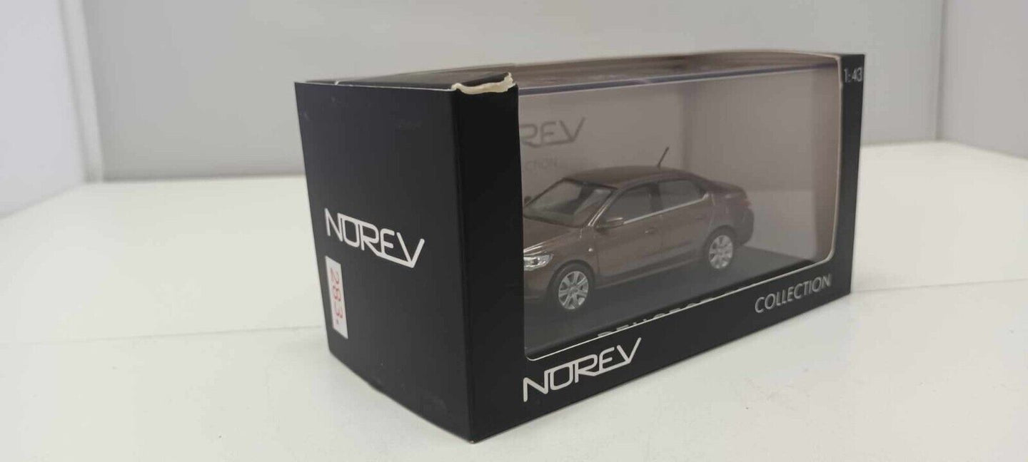 Peugeot 301 4 p 2012 Brown - Norev 1:43 Usato + Teca + Box