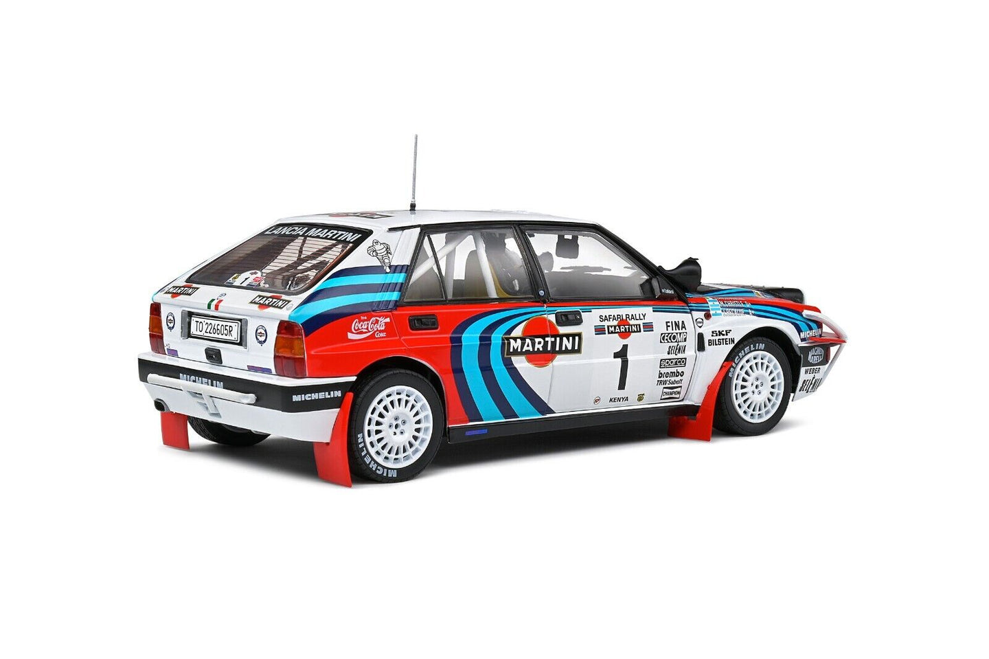 Lancia Delta HF Integrale Safari Rallye Kenya 1991 Recalde Christie Solido 1:18