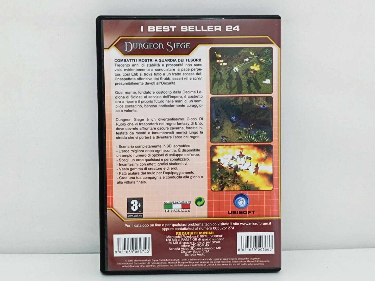 Gioco Computer Dungeon Siege PC Game Fantasy I Best Seller GM Shop