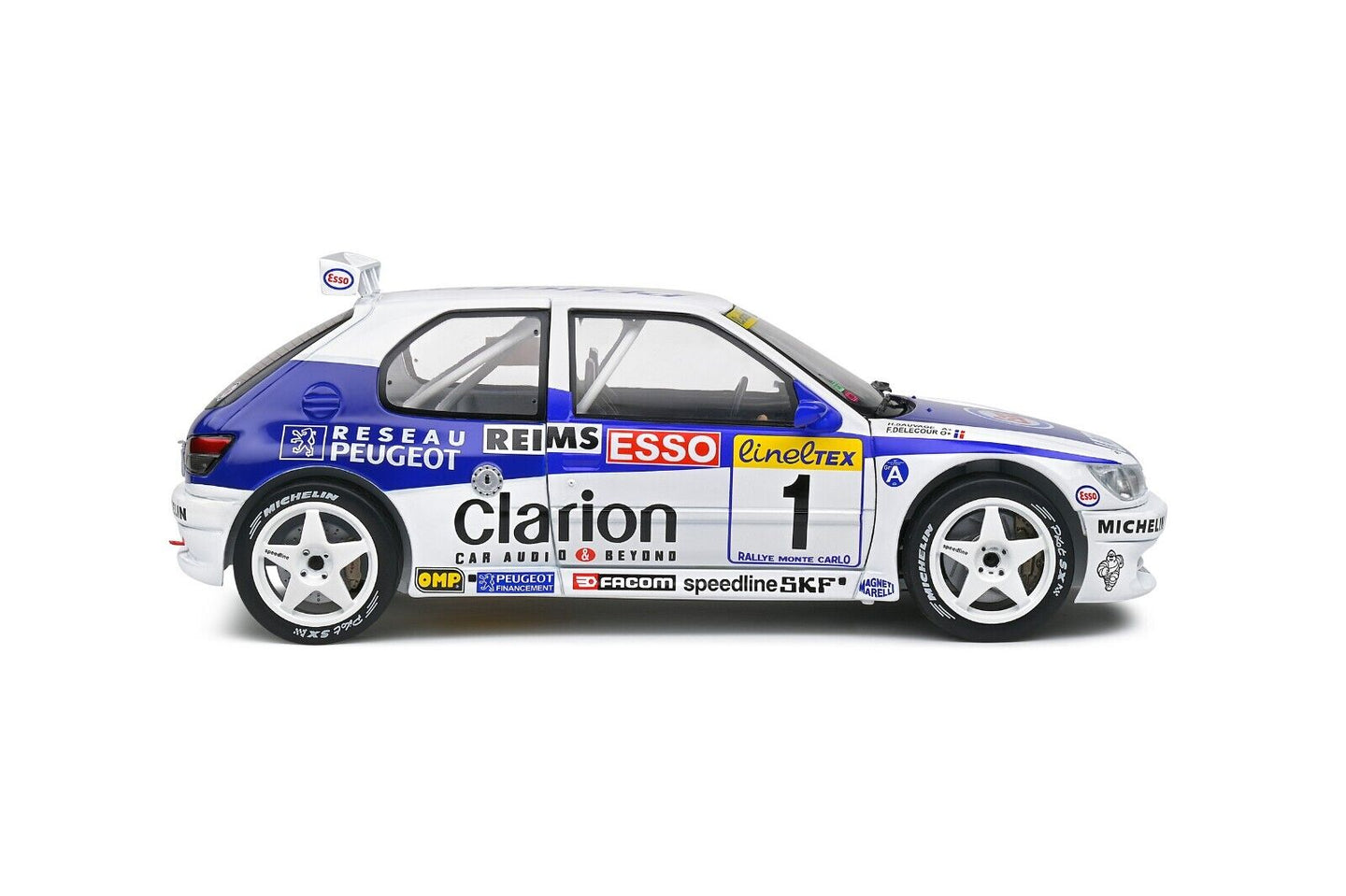 Peugeot 306 Maxi Rally Montecarlo 1996 F. Delecour - H. Sauvage #1 Solido 1:18