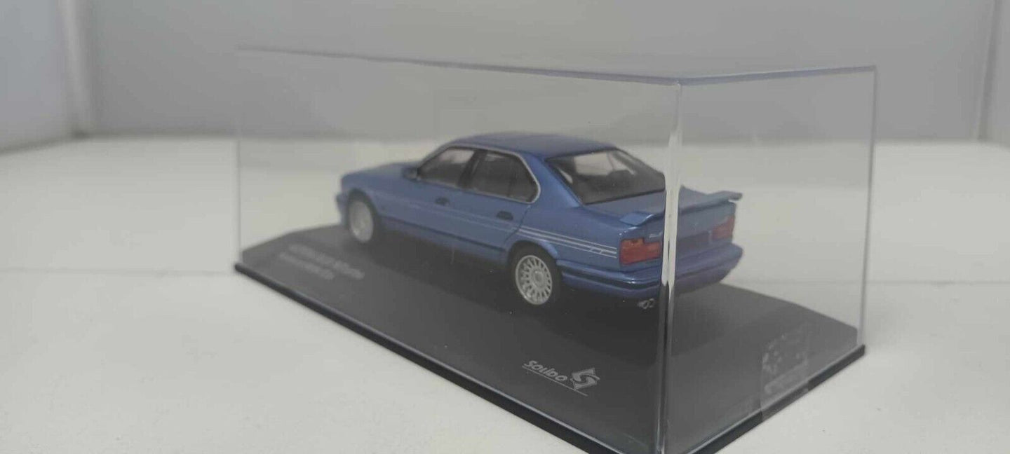 BMW E34 Alpina B10 Biturbo Solido 1:43 Blu Metallizzato Blue Met Usato + Box