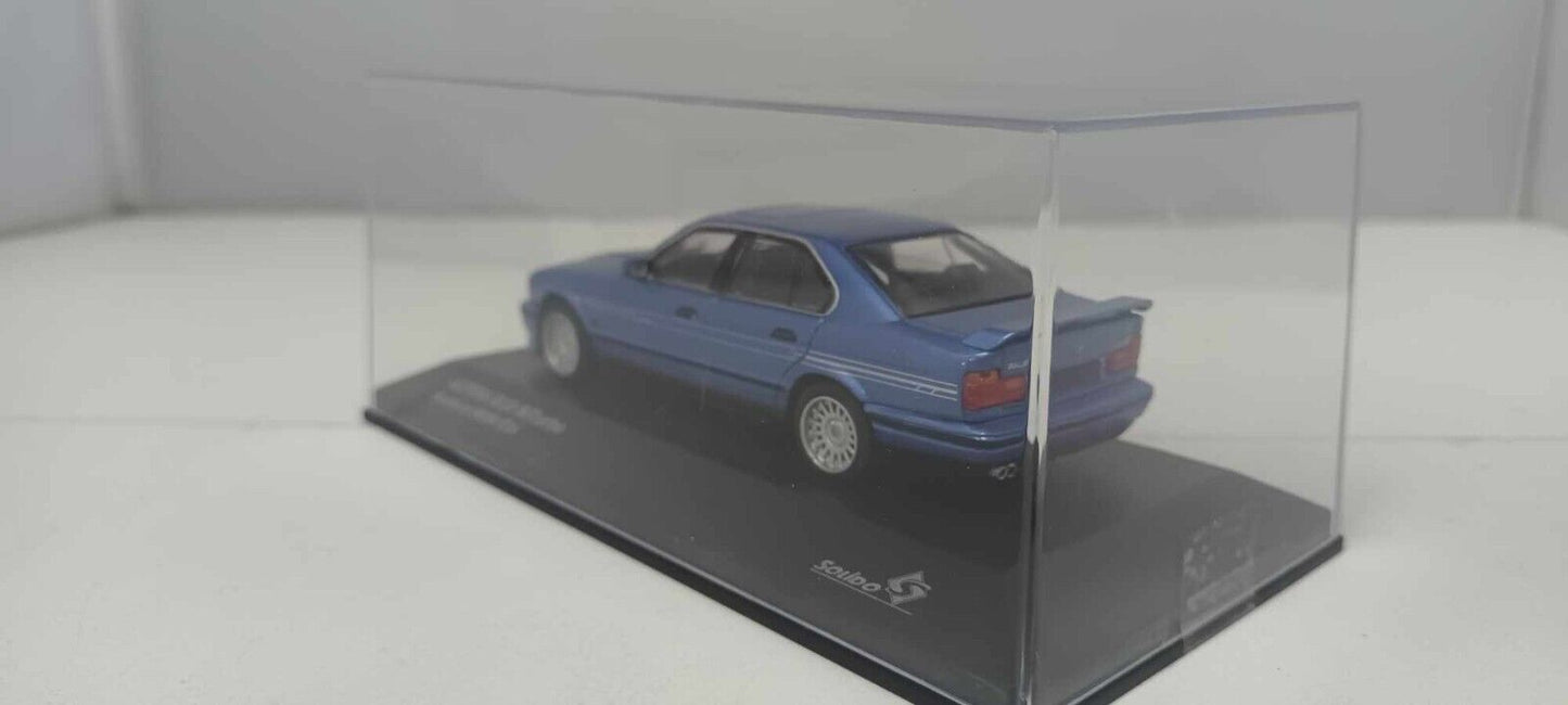 BMW E34 Alpina B10 Biturbo Solido 1:43 Blu Metallizzato Blue Met Usato + Box