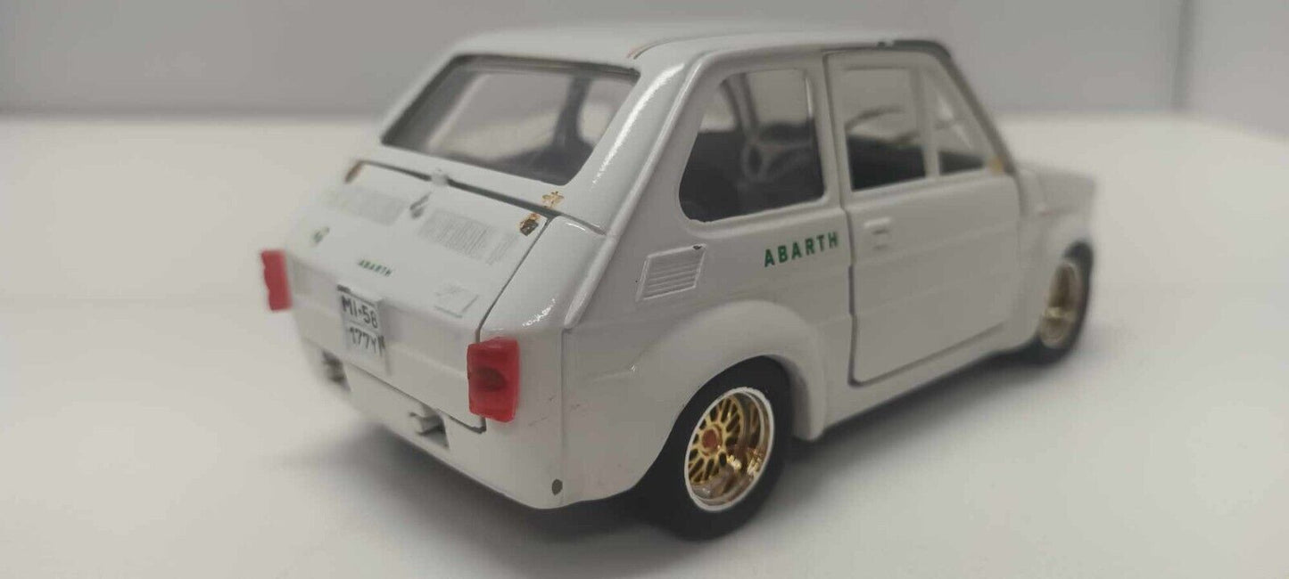Fiat 126 Modificata Abarth Polistil Made In Italy 1:24 Usato 1/24