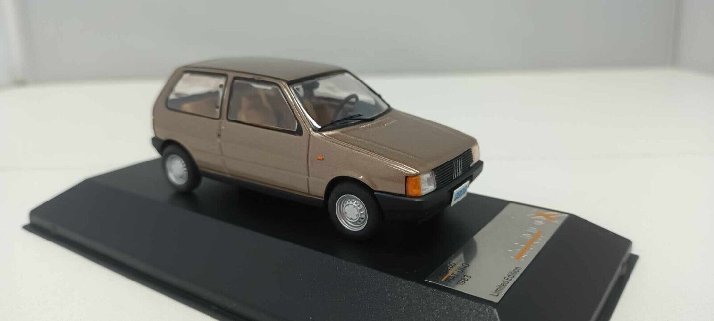 Fiat Uno 1983 Premium X Limited Edition 1:43 Champagne Usato + Teca