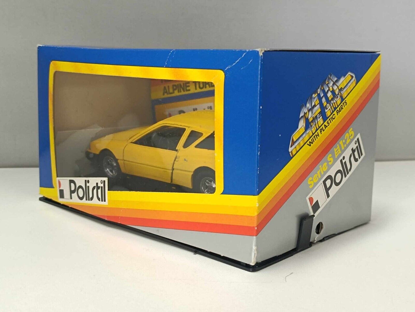 Renault Alpine Turbo Yellow 02304 - Polistil 1:25 Usato + Box no Decals