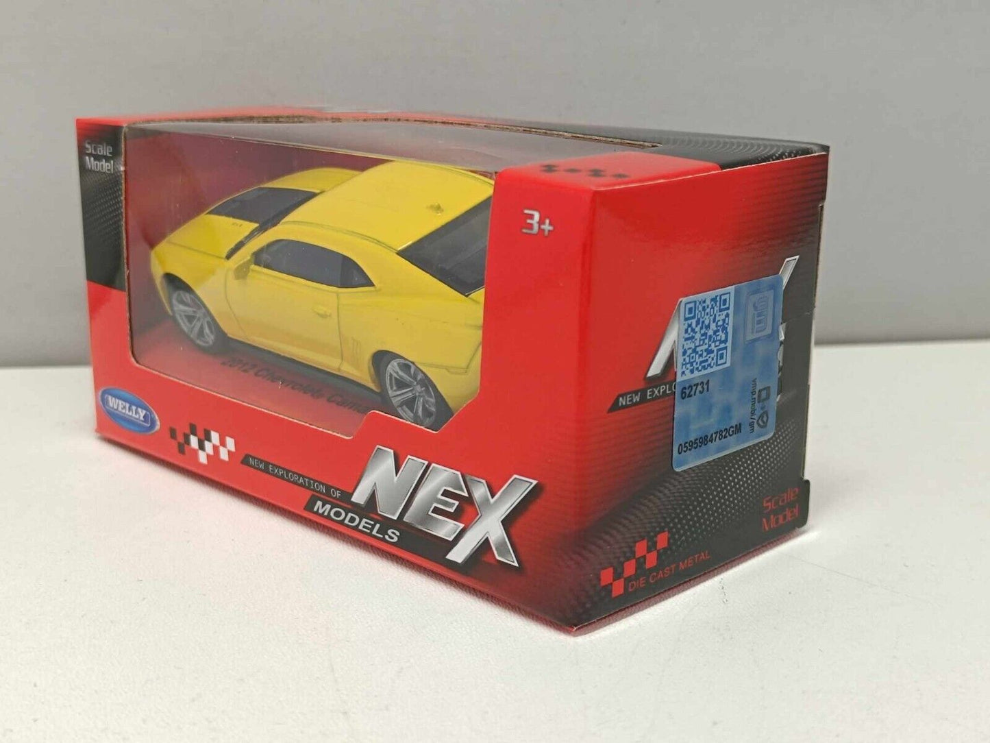 Chevrolet Camaro ZL1 - 2012 Giallo Yellow - Welly Nex 1:43 Nuovo