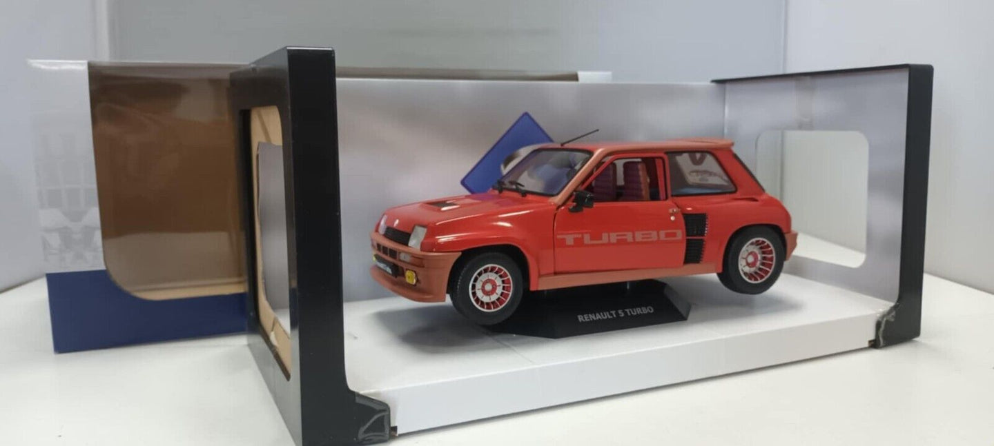 Renault 5 Turbo Rouge Grenade Rosso 1981 Solido 1:18 Usato + Box 1/18