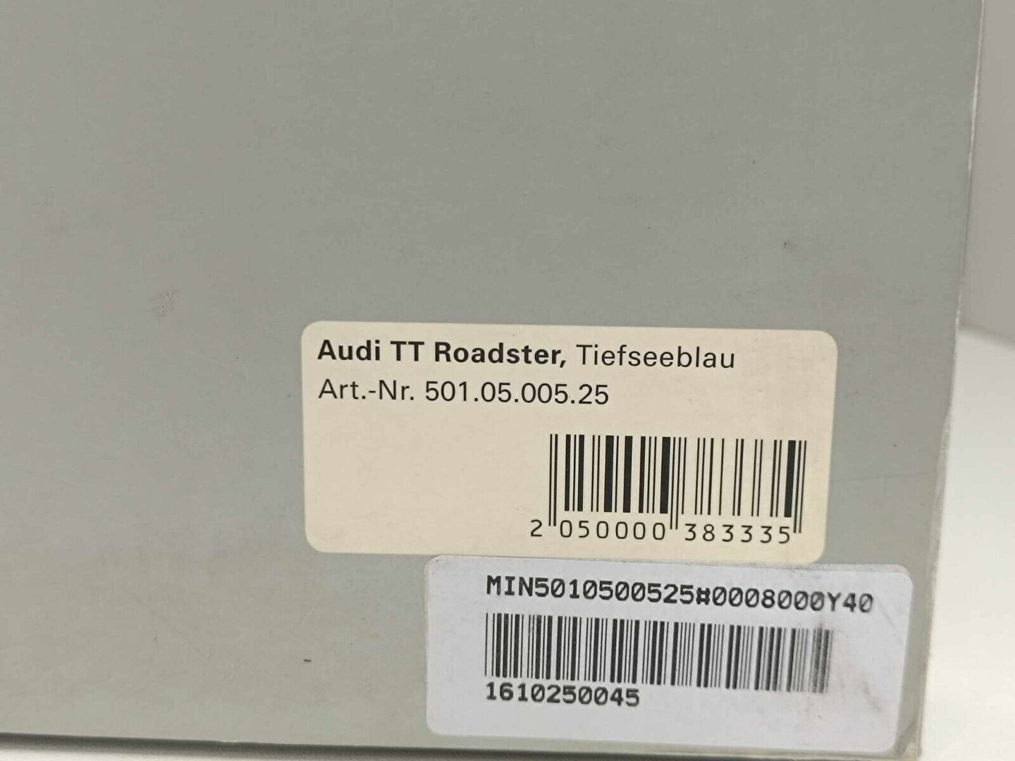 Audi TT Roadster 2006 Tiefseeblau - Minichamps Dealers Edition 1:18 GM Shop