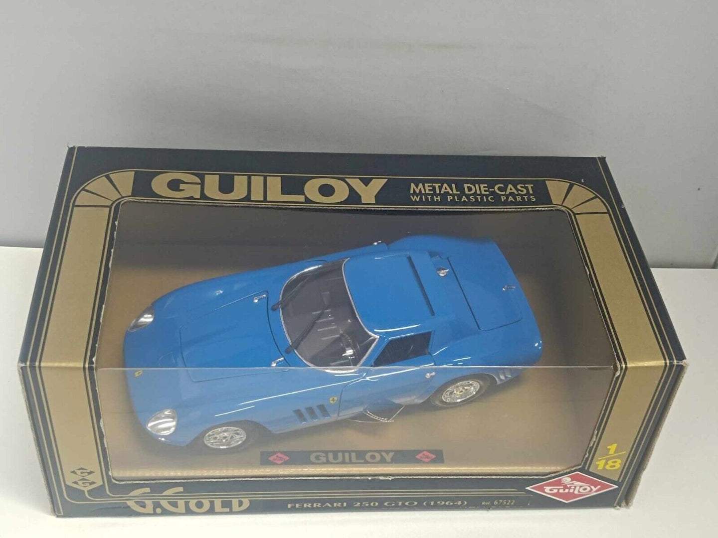 Ferrari 250 GTO 1964 - Guiloy 1:18 Blue Blu Come Nuovo + Box